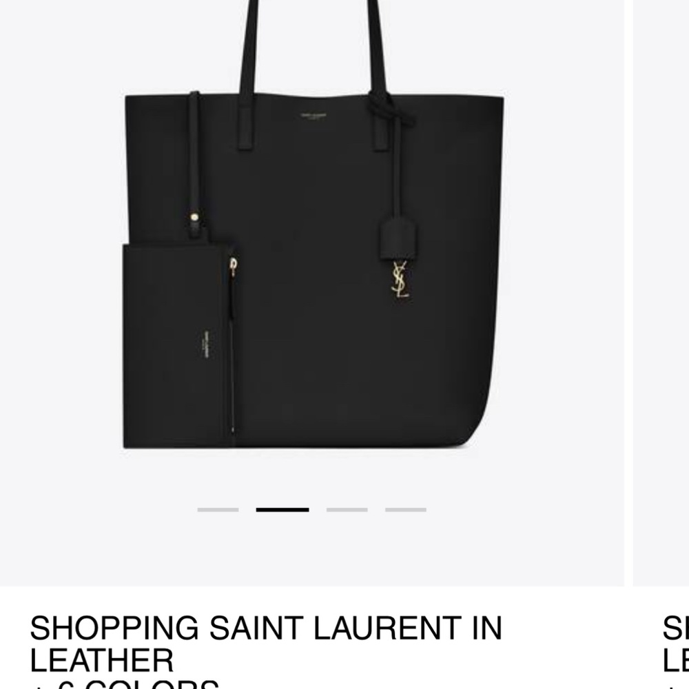 YSL leather tote circa 2021